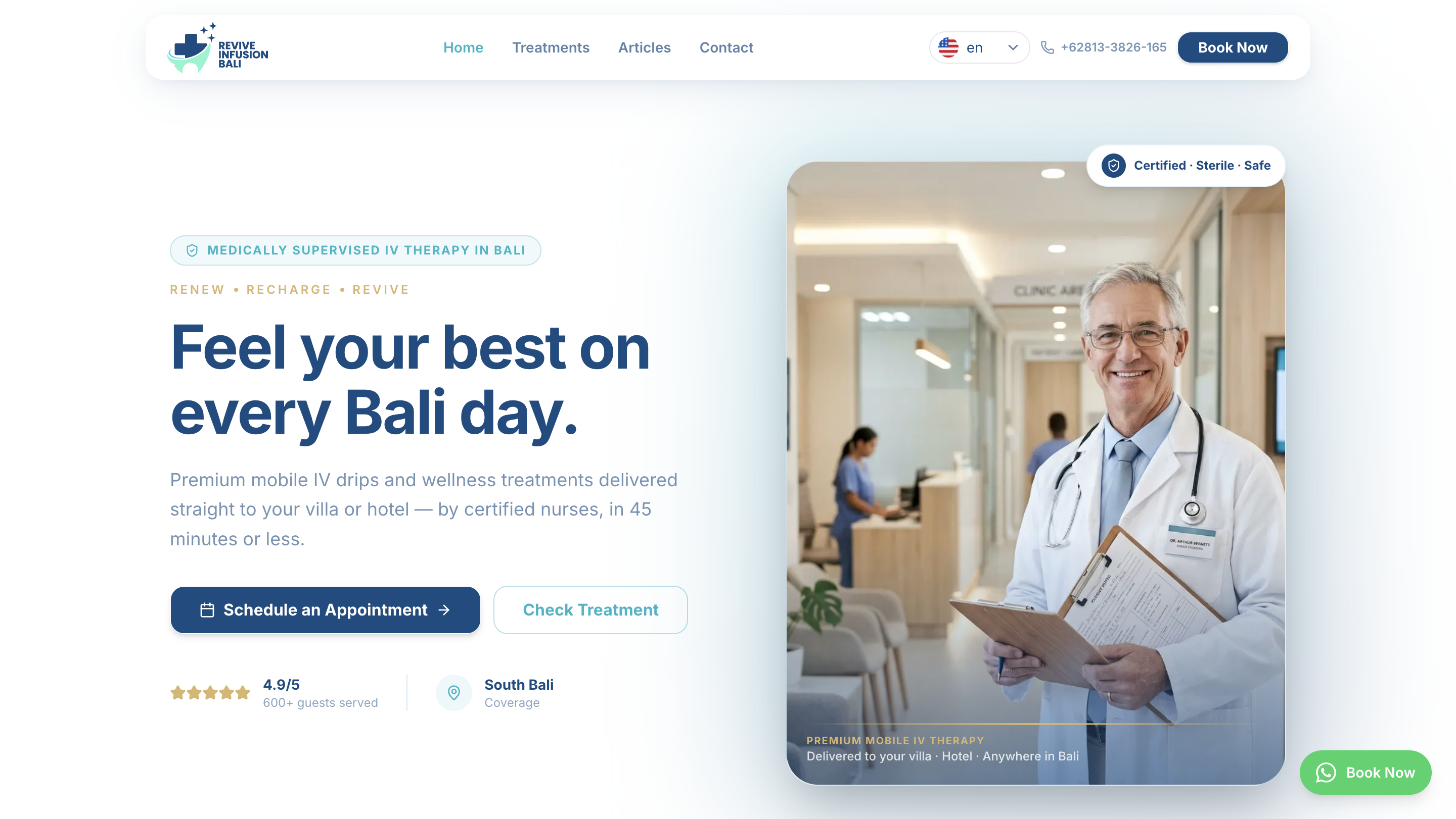 Revive Infusion Bali — Premium Mobile IV Drip Therapy